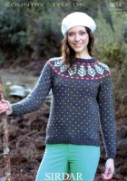 Knitting Pattern - Sirdar 9614 - Country Style DK - Sweater